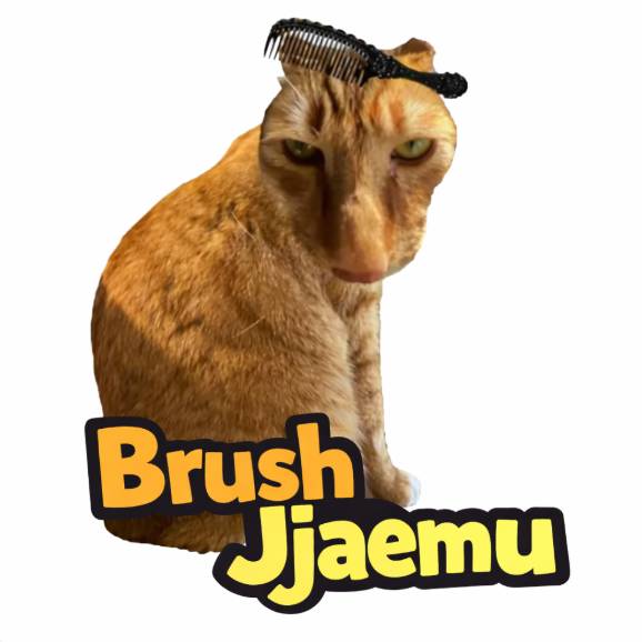 Brush Jjaemu Game Screenshot - Cat Brush Game on itch.io